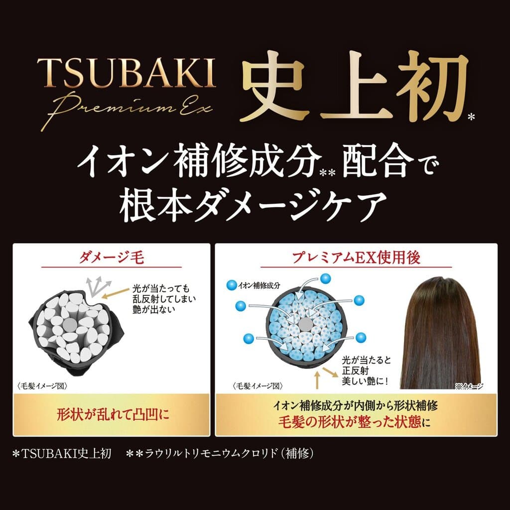 Tsubaki Premium Ex Intensive Repair Hair Conditioning Treatment Pump (490ml) 4