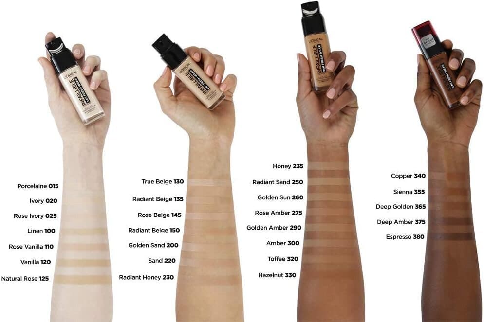 L'Oréal Paris Infallible 24H Fresh Wear Fluid Foundation For All Skin Types (Vanilla 120) 3