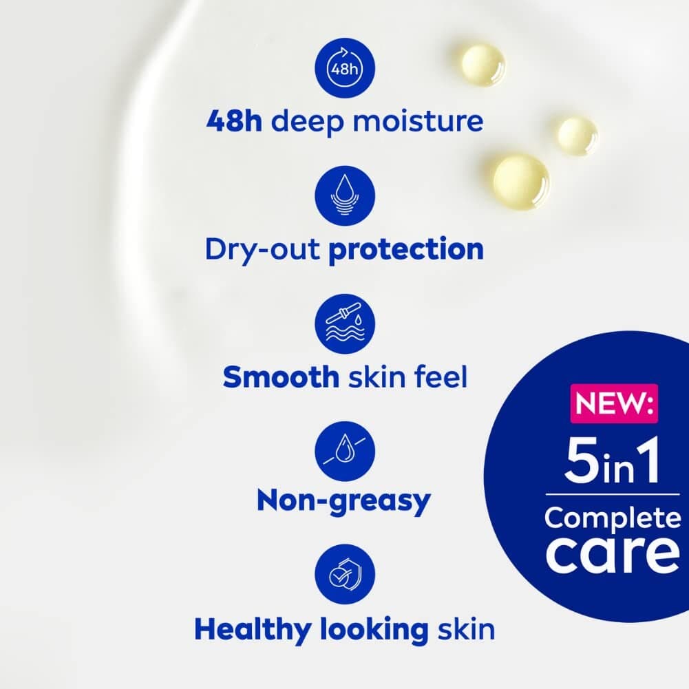 Nivea Smooth Milk Body Lotion For Dry Skin (400ml) 4