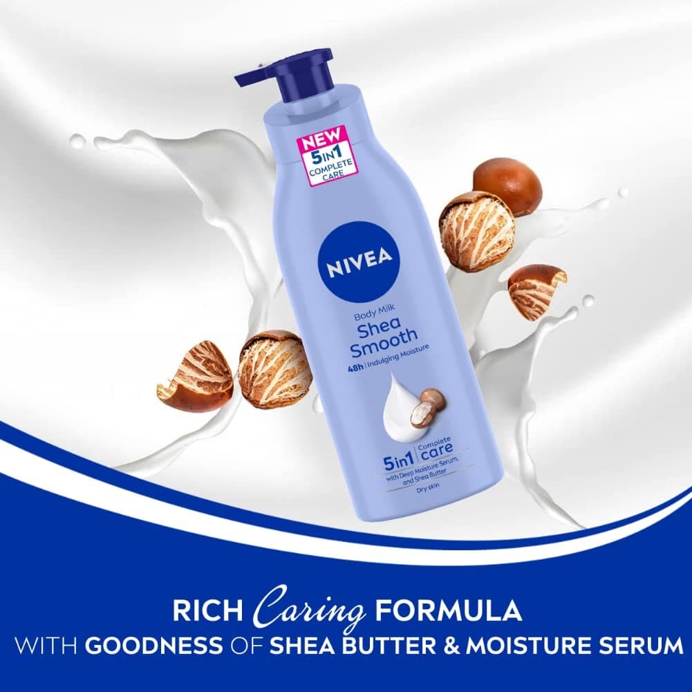 Nivea Smooth Milk Body Lotion For Dry Skin (400ml) 5