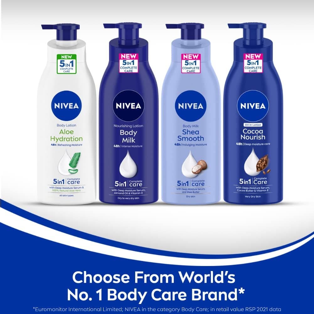 Nivea Smooth Milk Body Lotion For Dry Skin (400ml) 6