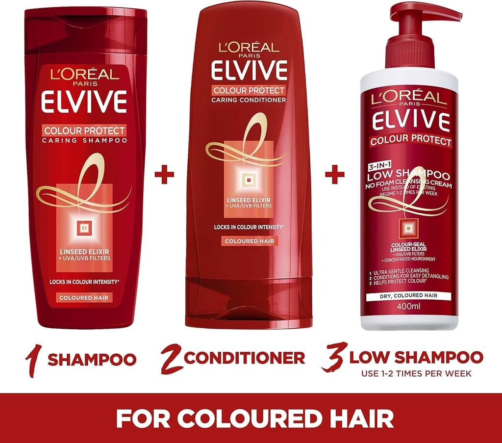 L'Oreal Elvive Colour Protect Hair Mask For Coloured For Coloured Hair (300ml) 3