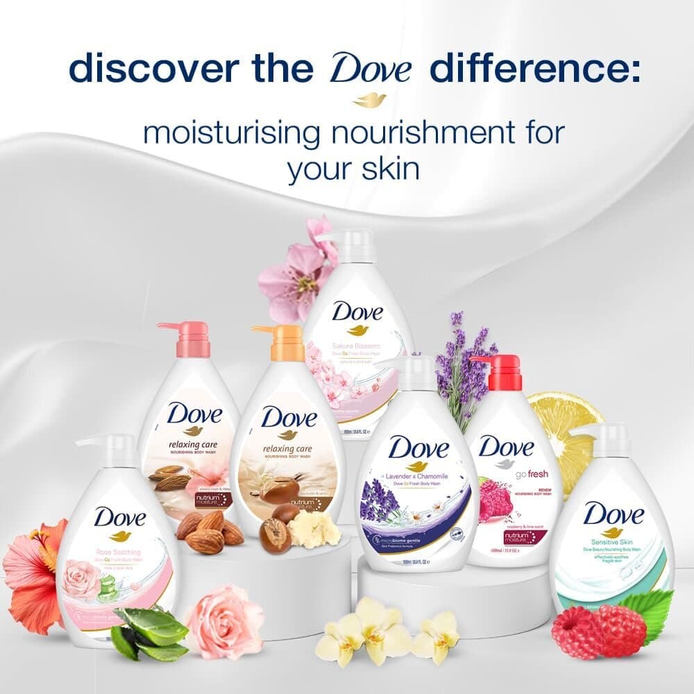 Dove Nourishing Body Wash For Sensitive Skin Pump Bottle (1000g) 8