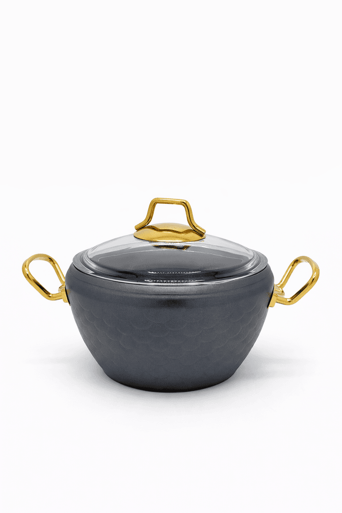 O.M.S Ceramic Cookware Set - Dark Gray 4