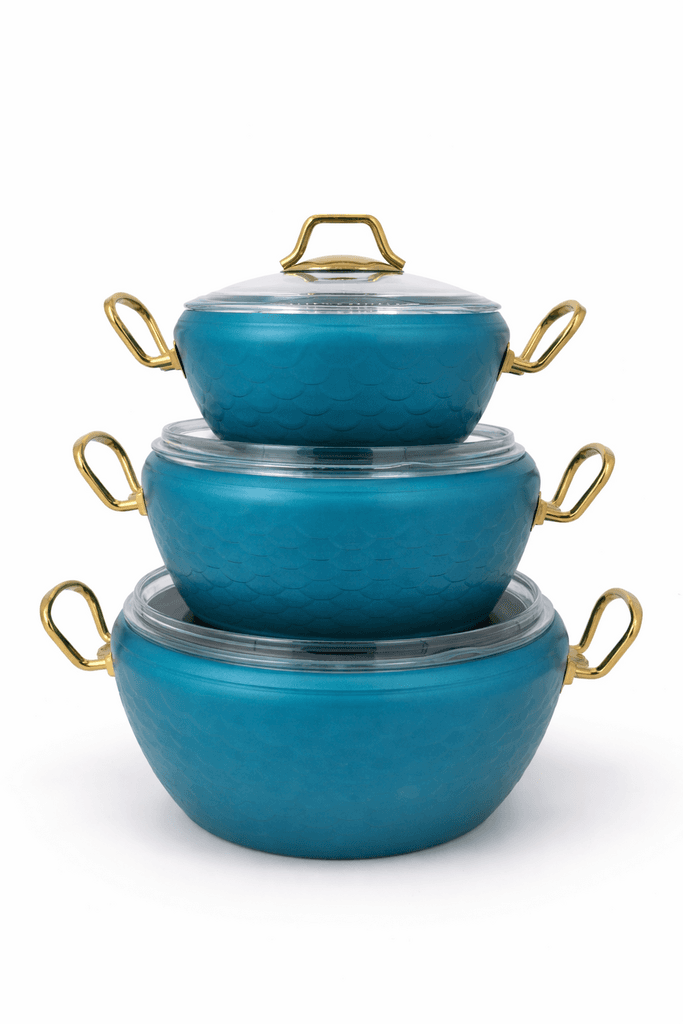 O.M.S Ceramic Cookware Set - Dark Teal 2
