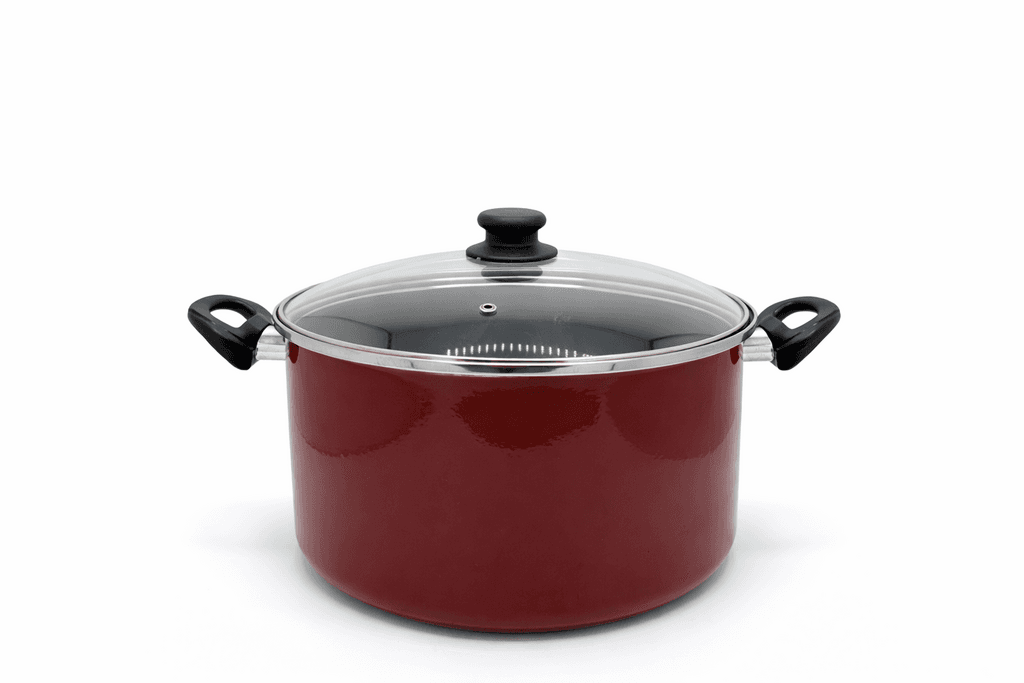 Vitrinor 30cm Teflon Cooking Pot - Dark Red