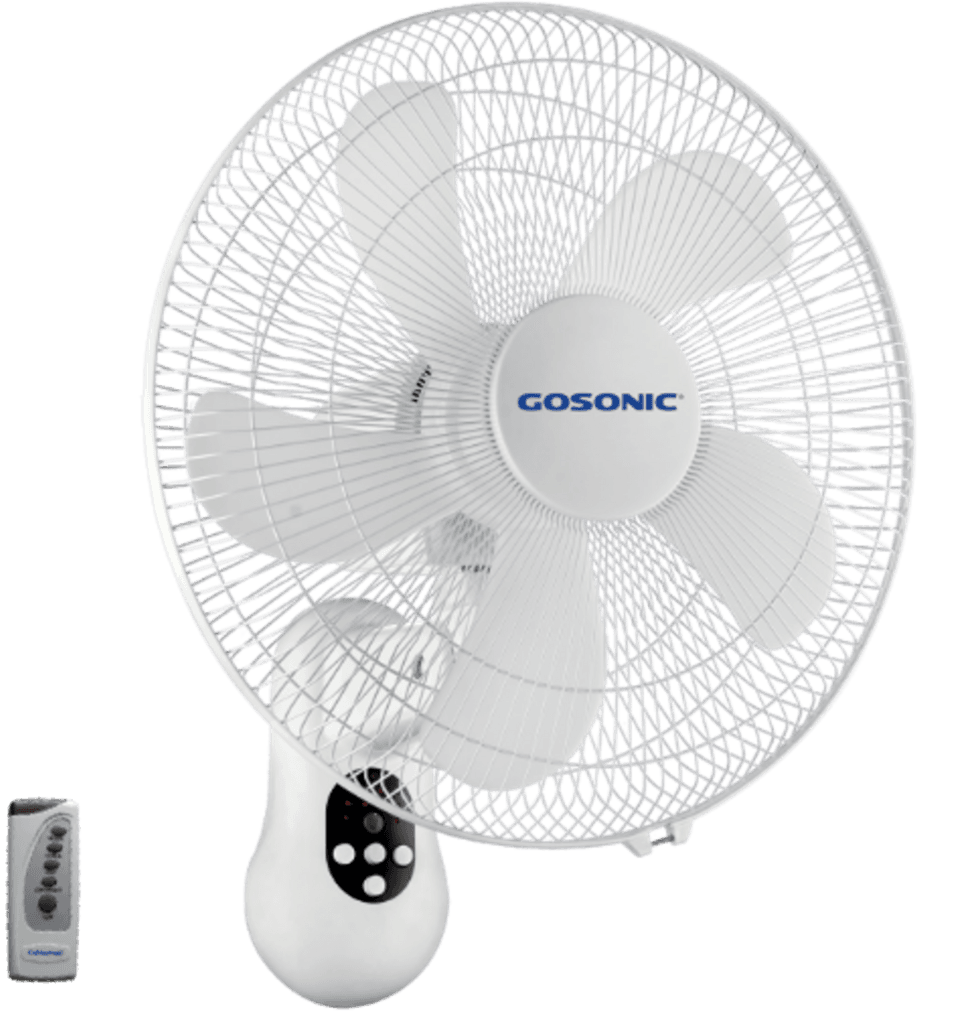 Gosonic 2 Piece Wall Fan - GWF-1704 (White)
