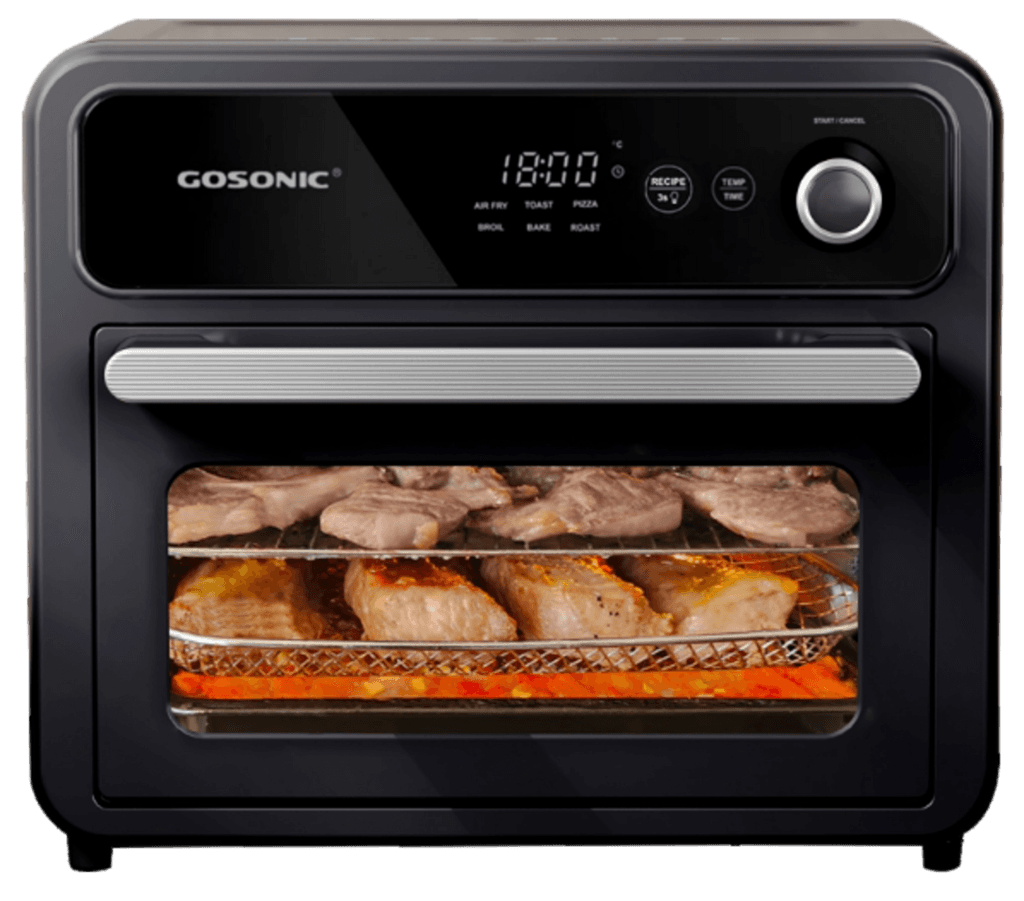 Gosonic 2 In 1 Air Fryer and Electric Oven - GAF-612 (Black)
