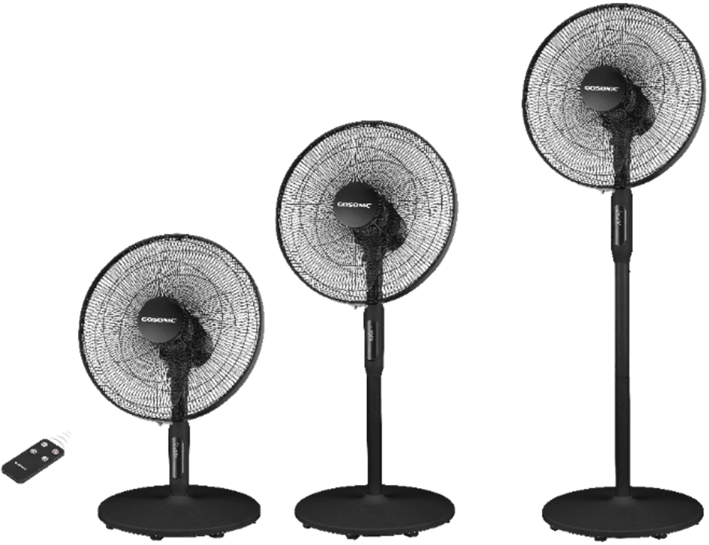 Gosonic Stand Fan - GSF-168 (Black)