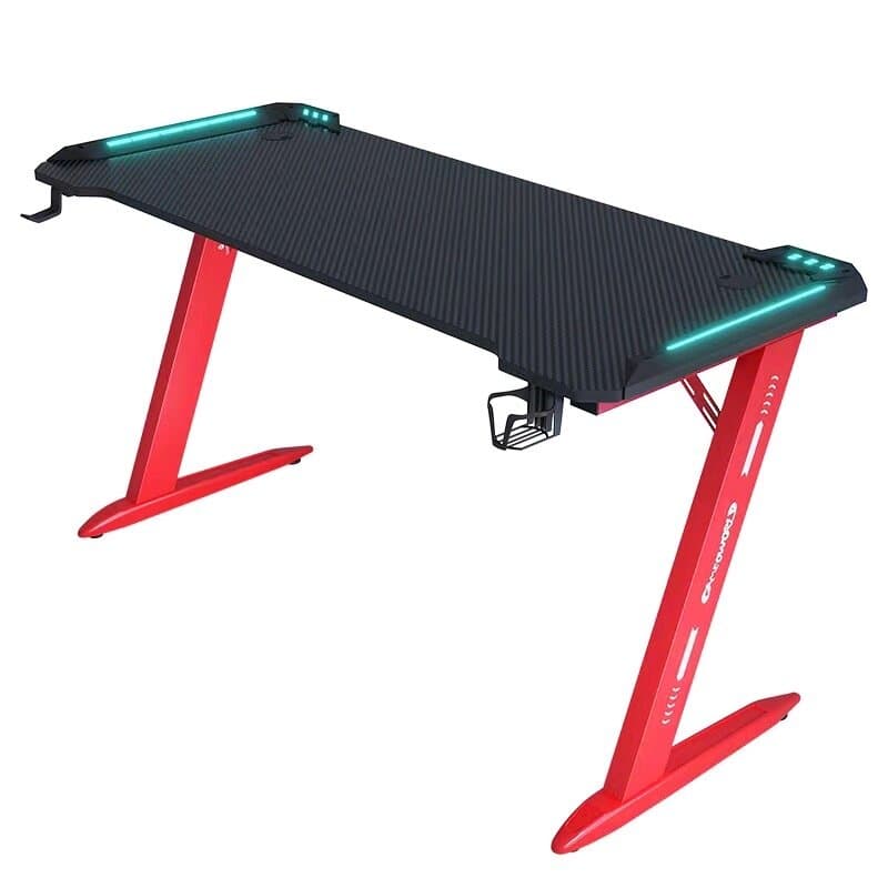 Z-Shaped Gaming Table with RGB lighting - 140cm