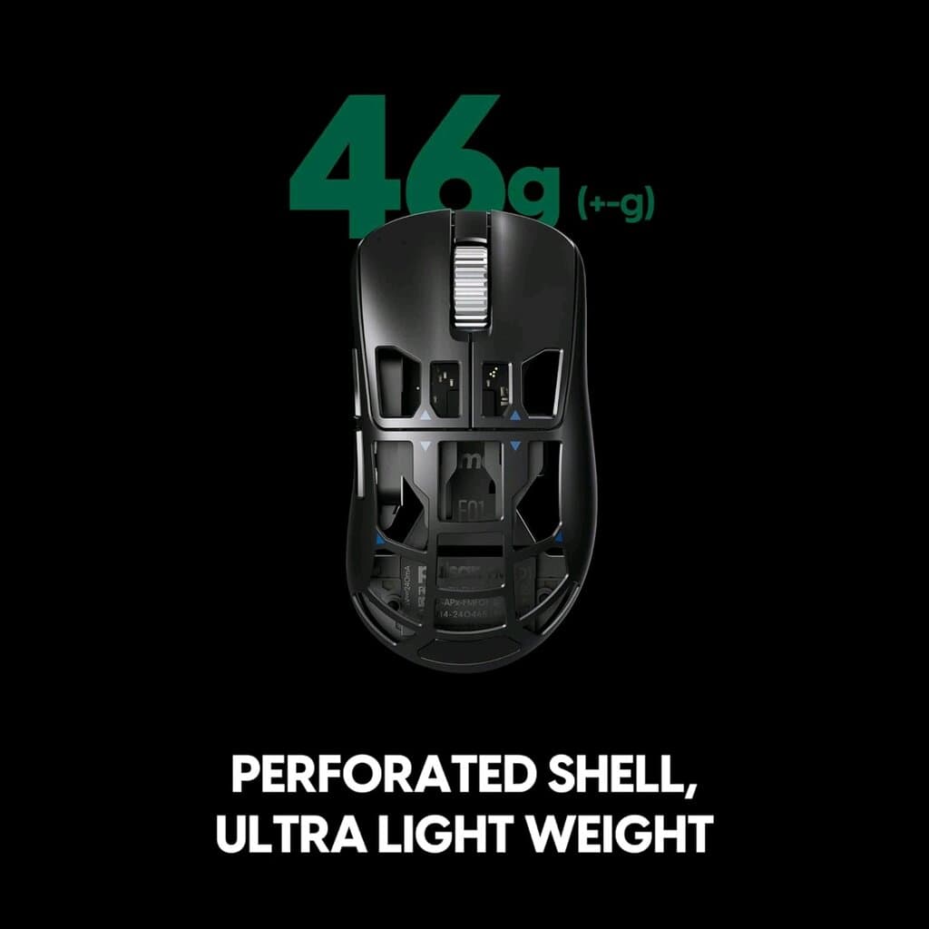 Pulsar Feinmann F01 Ultra-Light Wireless  Gaming Mouse 8K Hz - Black 3