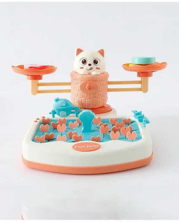 Balance Scales of Cute Cats Math Game - Educational STEM Toy for Counting and Addition