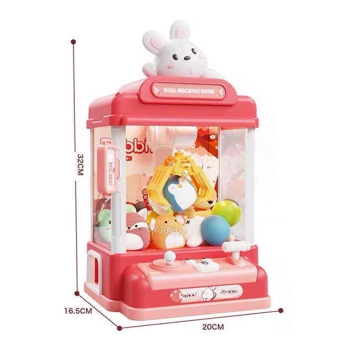 Mini Rabbit Claw Machine Toy – Cute Doll Catcher Game for Kids 3