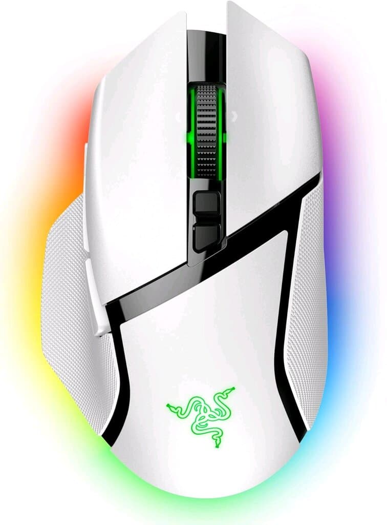 Razer Basilik V3 Pro Wireless Gaming Mouse - White