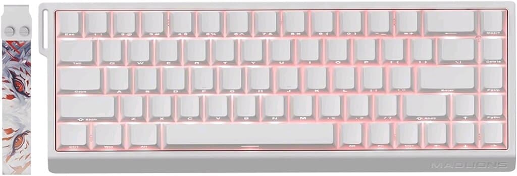 MADLIONS MAD68 HE – 68% Magnetic Gaming Keyboard (White)