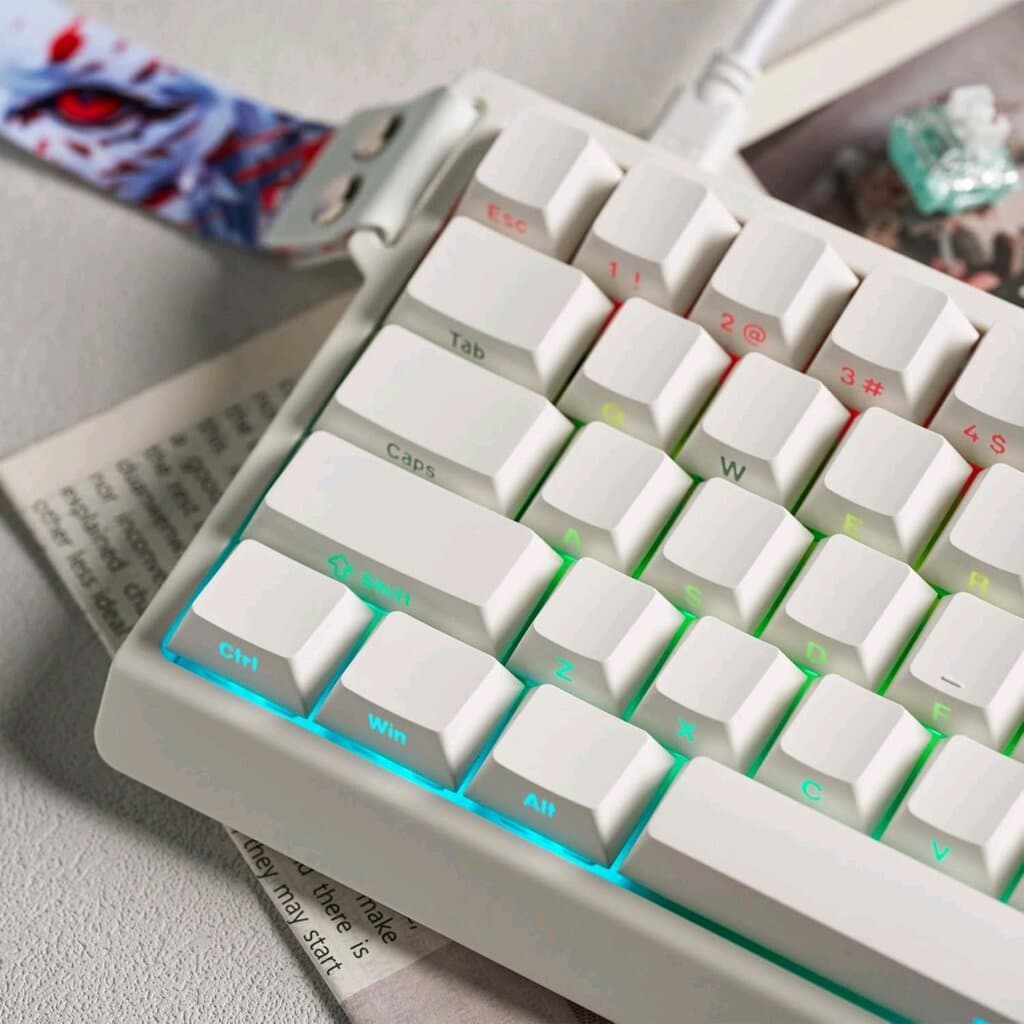 MADLIONS MAD68 HE – 68% Magnetic Gaming Keyboard (White) 4