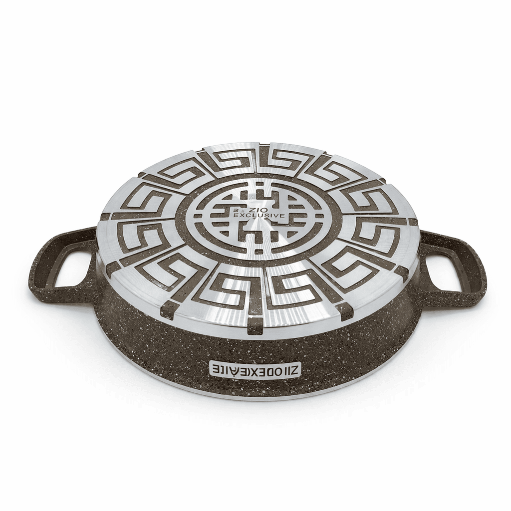 ZIO 30cm Granite Coated Pot - Dark Brown 3