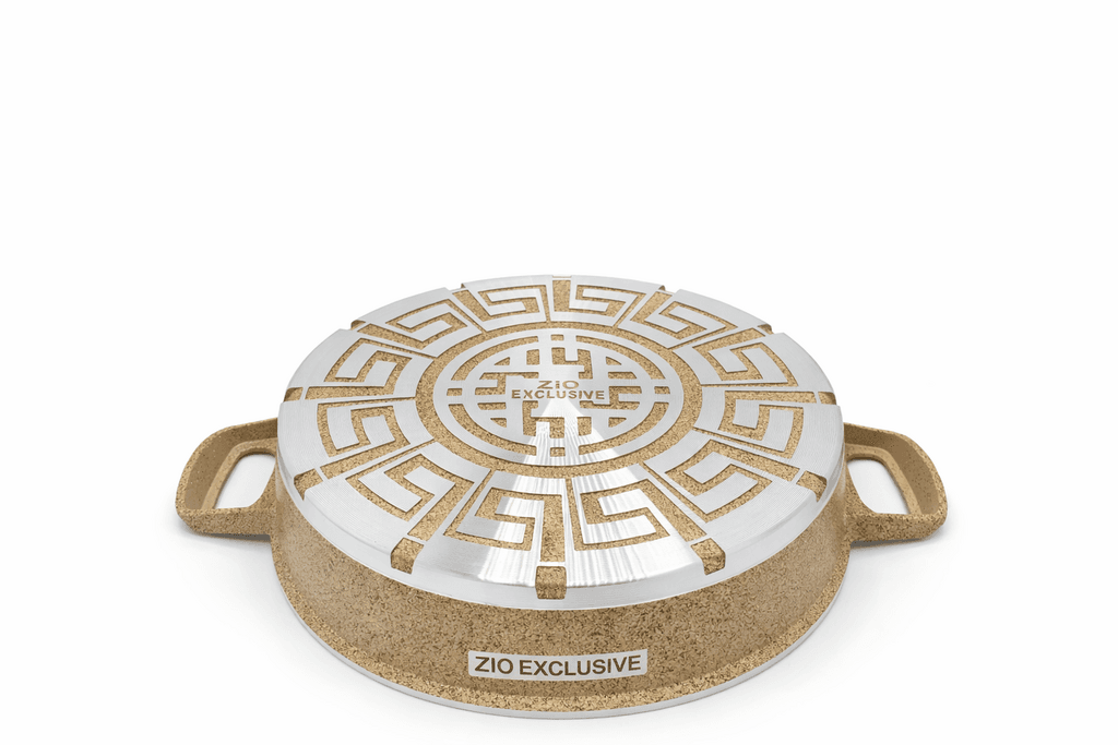 ZIO 28cm Granite Coated Pot - Light Brown 3