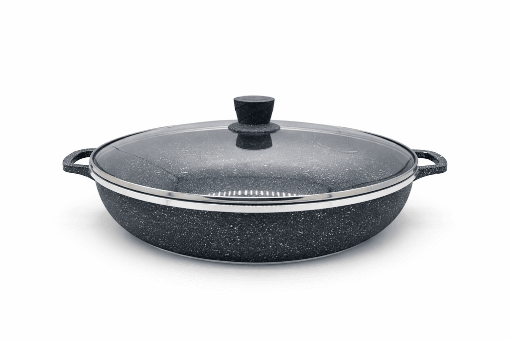 Vogati 40cm Granite Coating Pan - Dark Gray