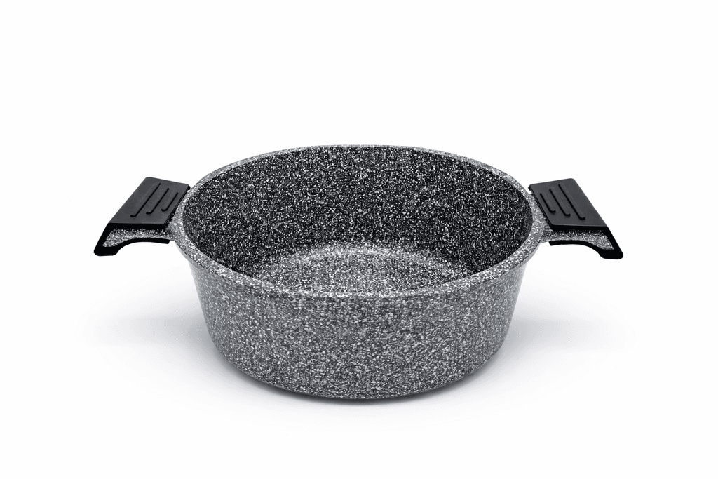 Nsfe Granite Coating Cookware Set - 4 Pots & 1 Pan - Gray 5
