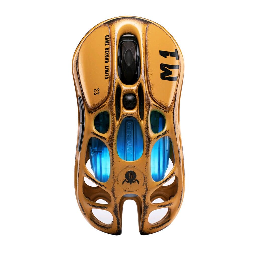 GravaStar Battle Worn Wireless Gaming Mouse - Yellow