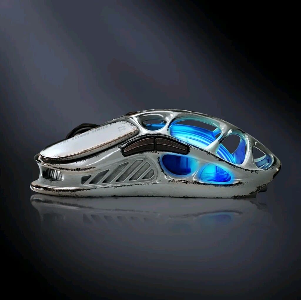 GravaStar Mercury M1 Pro Wireless Gaming Mouse – Battle Worn Silver Mist 2