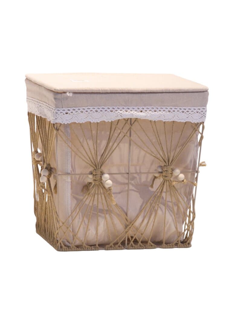 Fabric Laundry Basket - Light Brown (M)