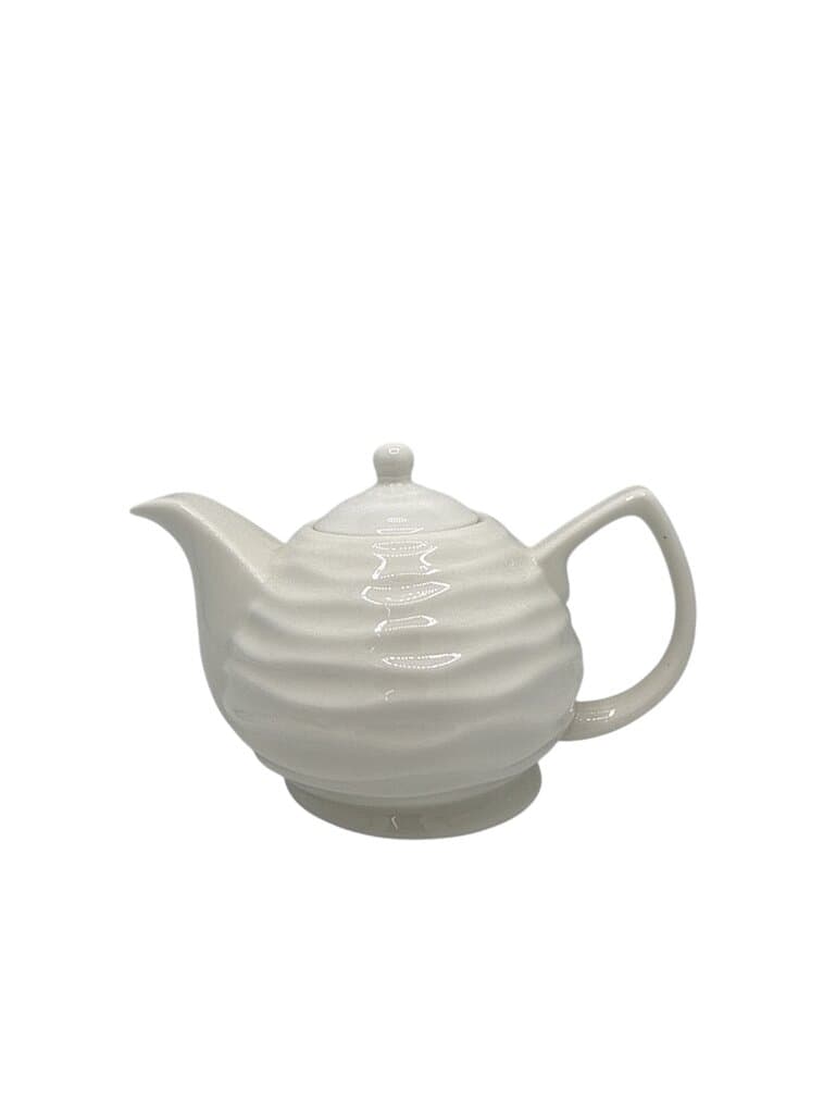 Porcelain Teapot with Warmer Set - White 2