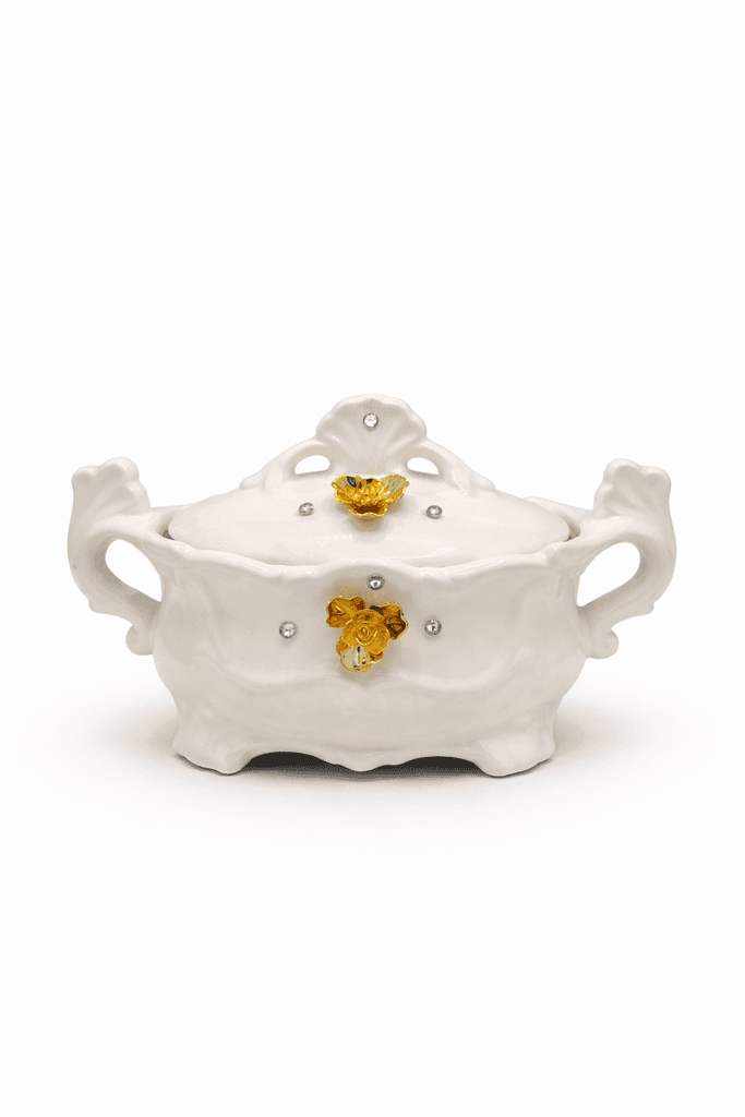 Ceramic Soup Tureen - White