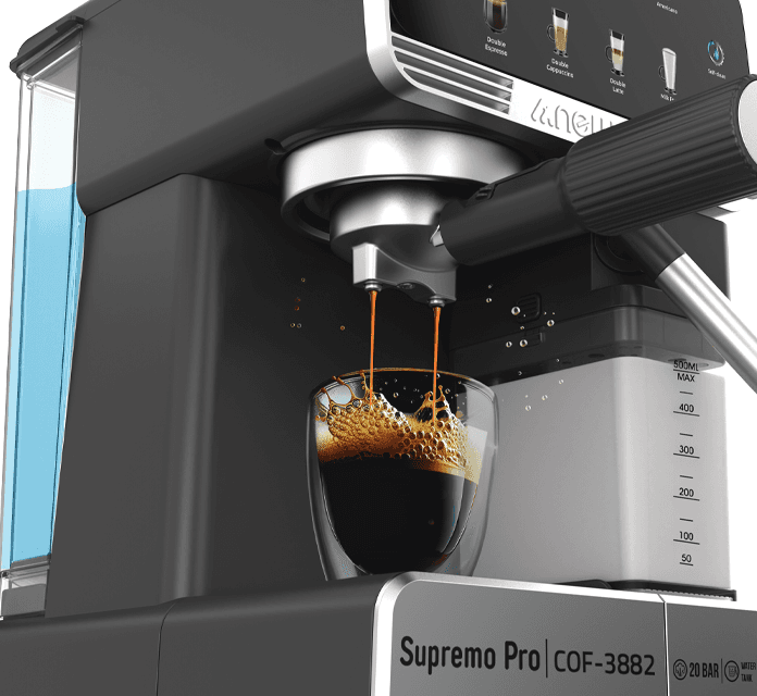Newal Espresso Machine - COF-3882 (Silver) 2
