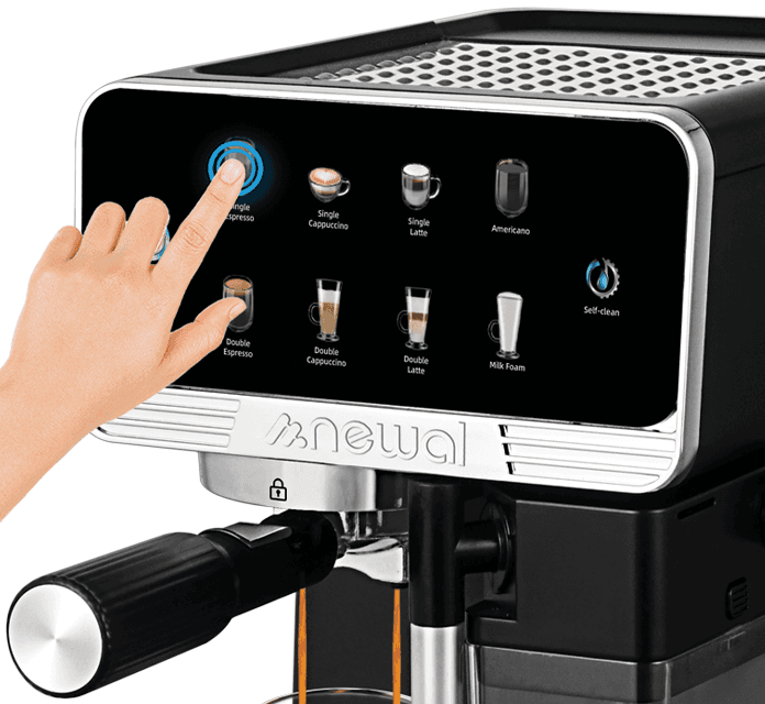 Newal Espresso Machine - COF-3882 (Silver) 6
