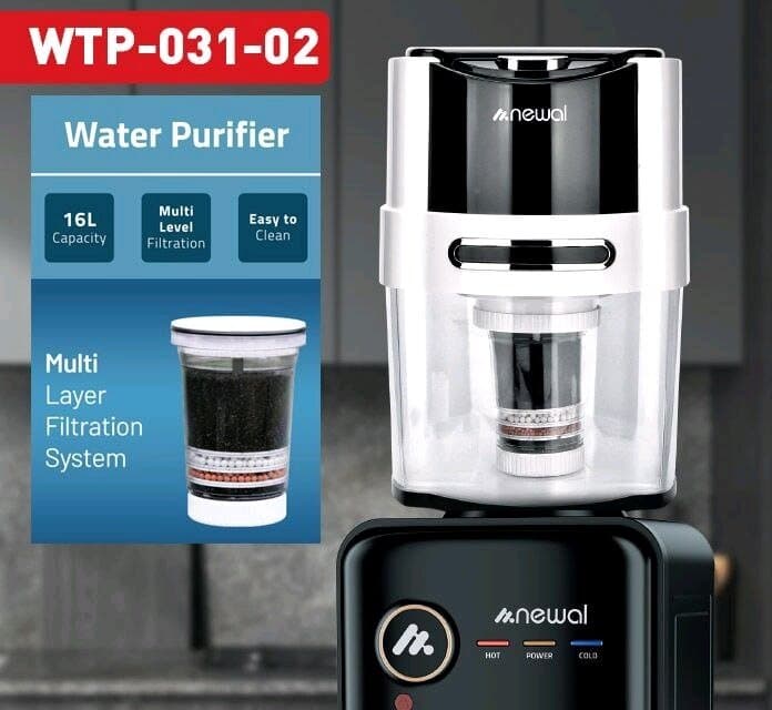 Newal Water Bottle with Filter - WTP-031-02 (Black) 2