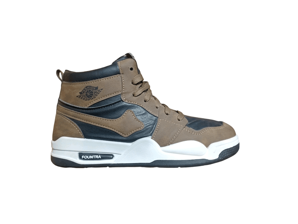 FOUNTRA Men's High-Top Sneakers - Modern Design, Ultimate Comfort for Walking and Sports