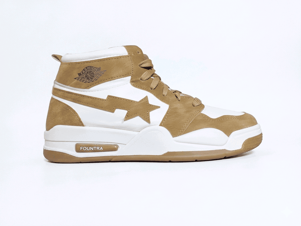 FOUNTRA Youth High-Top Sneakers - Modern Design, Ultimate Comfort for Walking and Sports