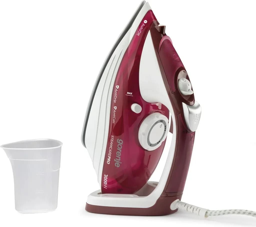 Gorenje 3000W Steam Iron - SIH3000RBC (Red)