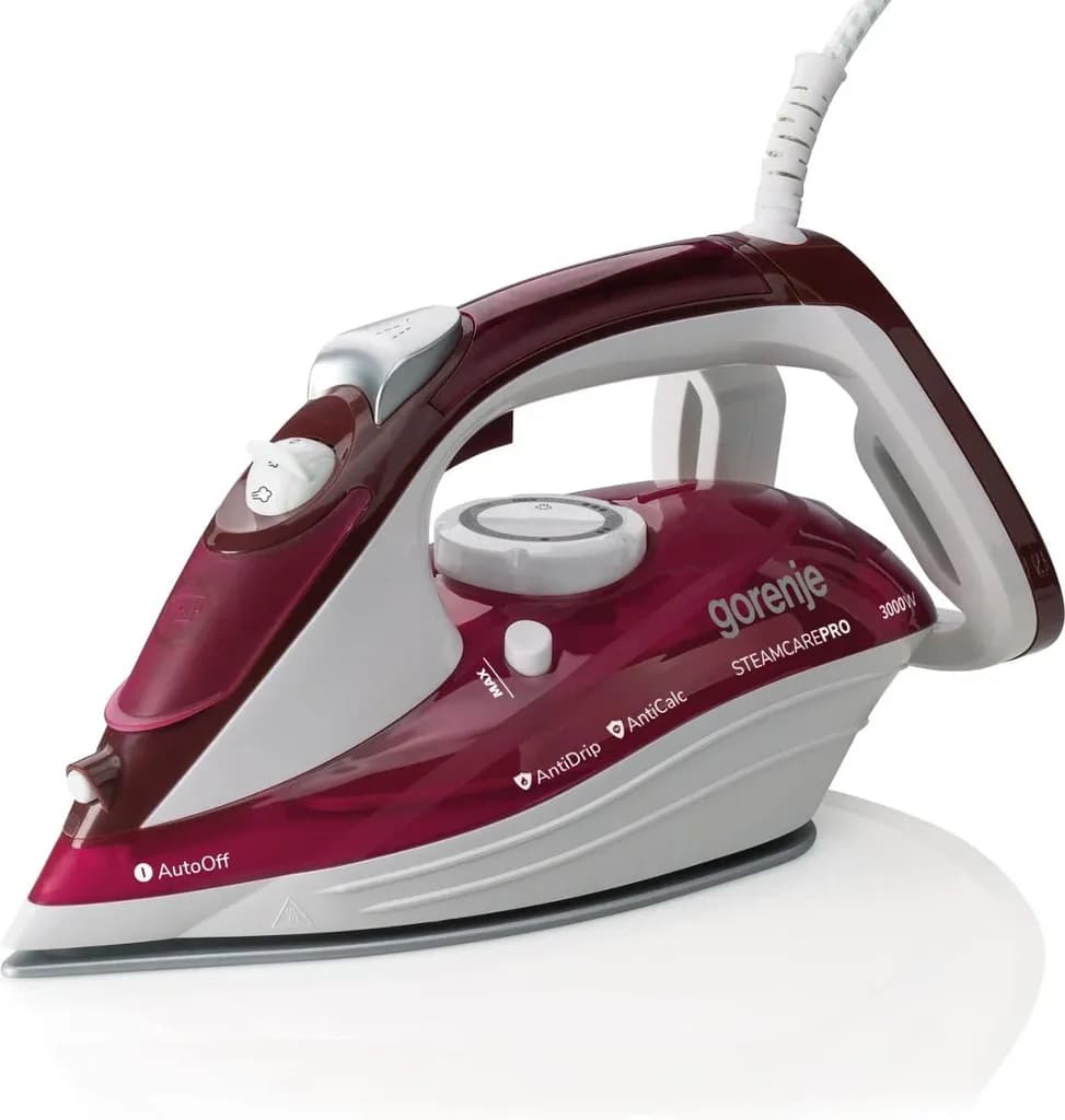 Gorenje 3000W Steam Iron - SIH3000RBC (Red) 2