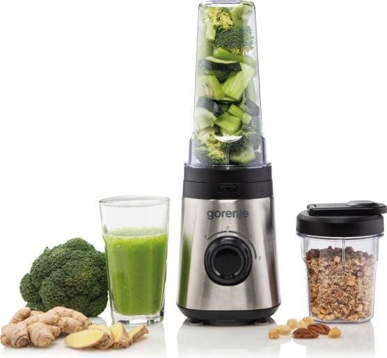 Gorenje 320W 0.6L Smoothie Blender - BSM600E (Silver) 2