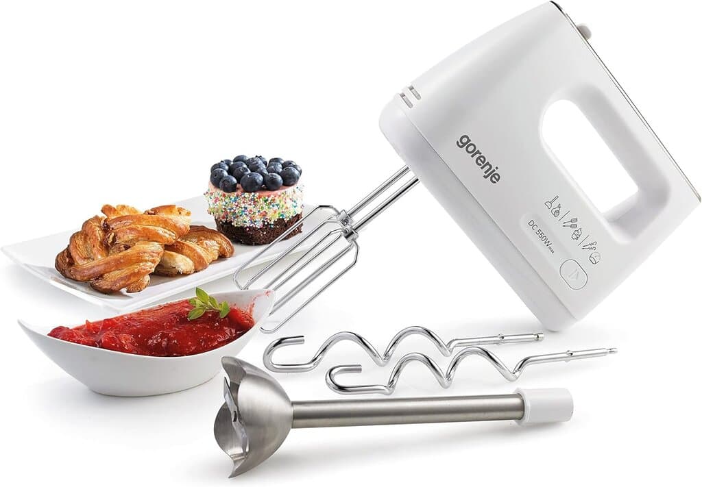 Gorenje 550W 5 Programs Hand Mixer - M550CSDC (White) 2