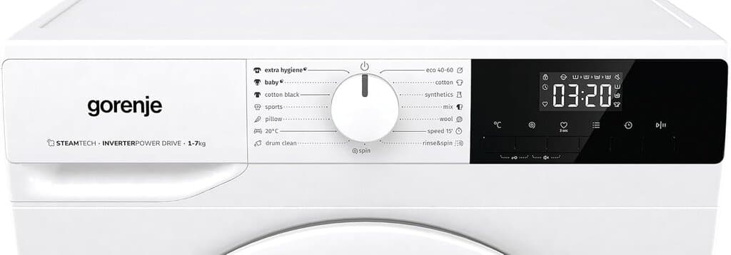 Gorenje 7 kg Automatic Front Load Washing Machine - WNHPI72SCS (White) 7