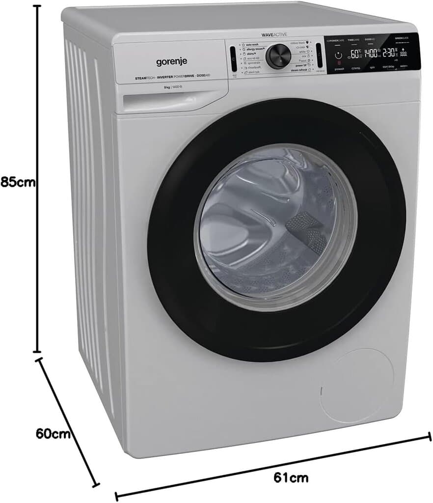 Gorenje 9 kg Automatic Front Load Washing Machine - WA946AS (Gray) 5