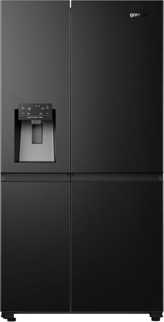 Gorenje 601L Side by Side No Frost Refrigerator - NRS9181VBIU (Black)