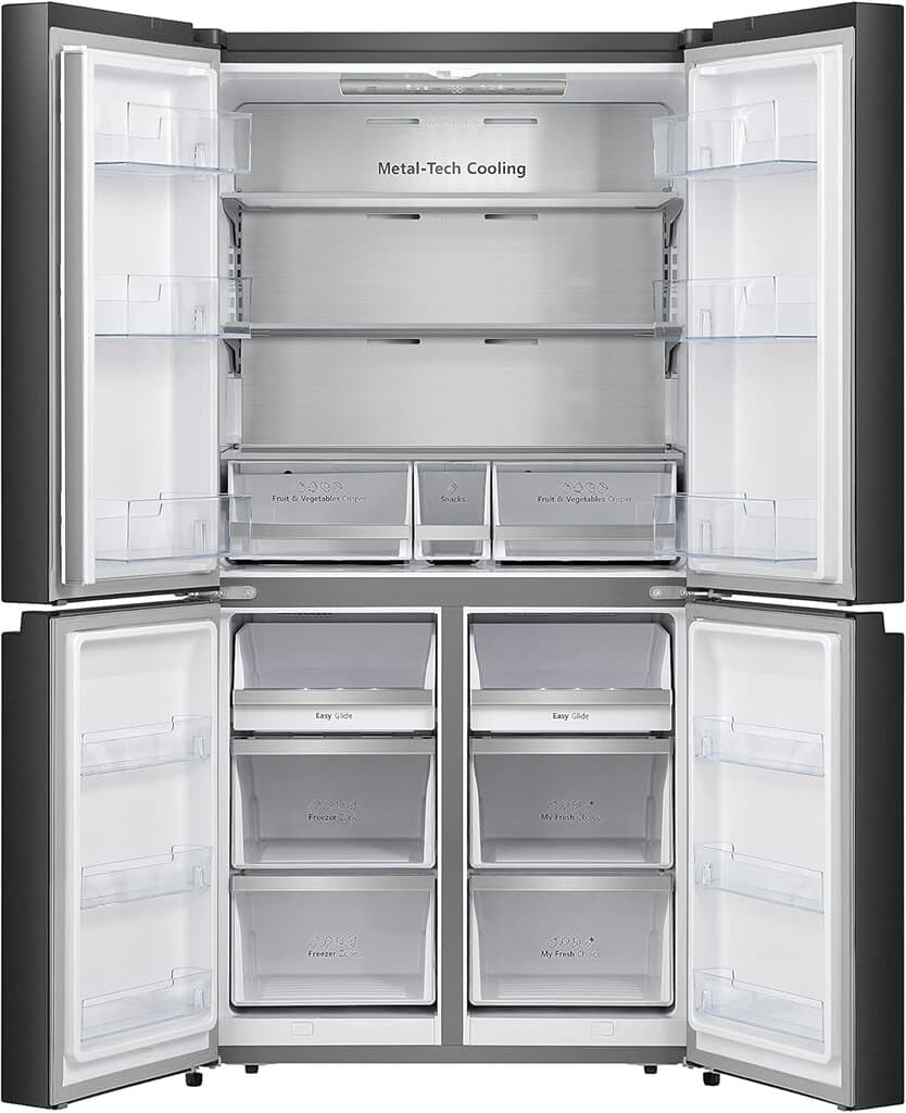 Gorenje 565L 4 Doors No Frost Refrigerator - NRM9181SBI (Black) 2