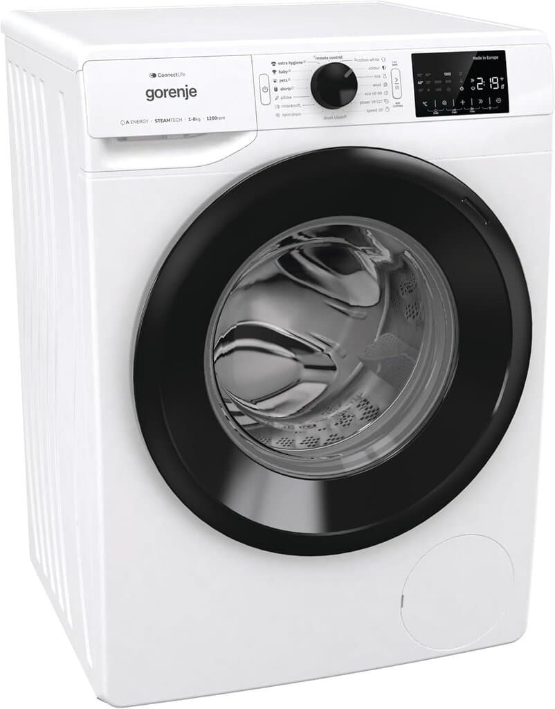 Gorenje 8 kg Front Load Washing Machine - WPNEI82A1SWIFI (White) 2