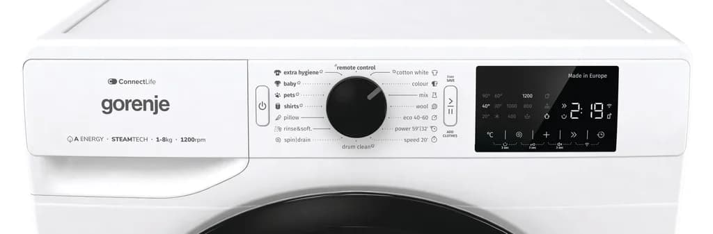 Gorenje 10 kg Washing Machine - WPNEI14A2SWIFI (White) 3