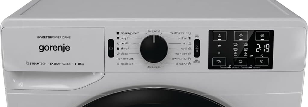Gorenje 10 kg Automatic Front Load Washing Machine - WNEI14AS/A (Gray) 5