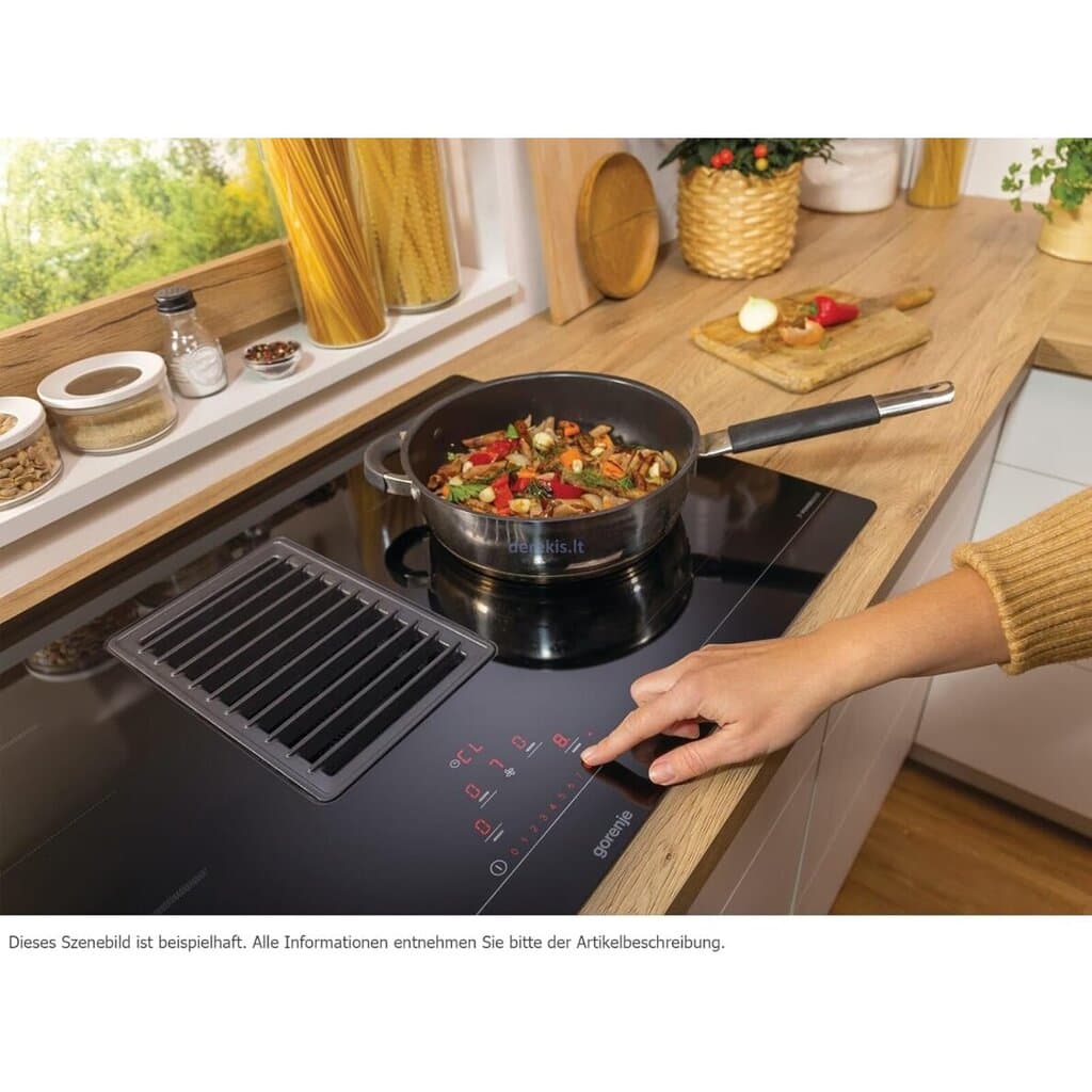 Gorenje 3000W Induction Hob With Integrated Hood - HET949BSC (Black) 5