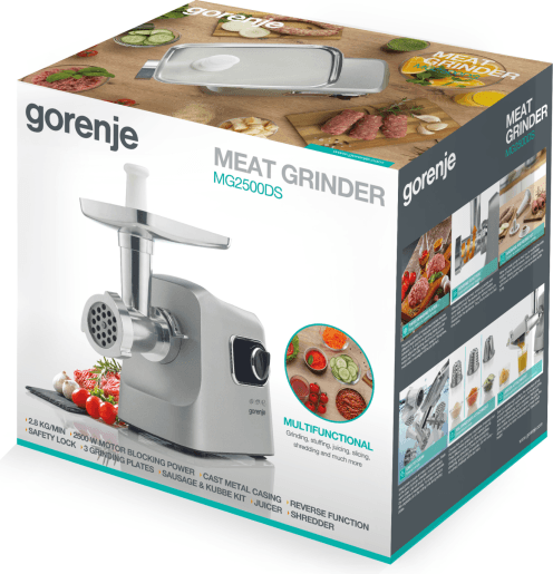 Gorenje 2500W Meat Grinder - MG2500DS (Silver) 6