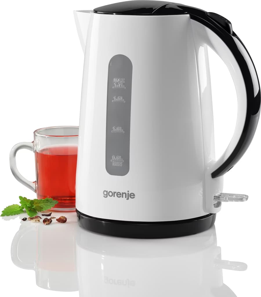 Gorenje 1.7L 1850-2200W Kettle - K17PLBW (White)