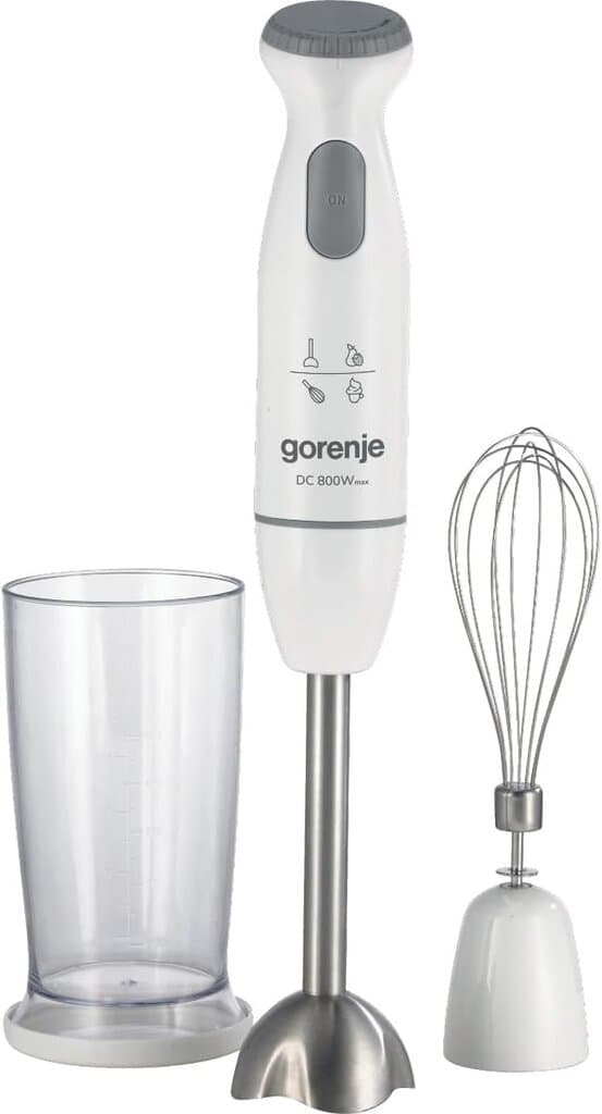 Gorenje 800W 0.5L Hand Mixer 4 Blades - HBC802QW (White)