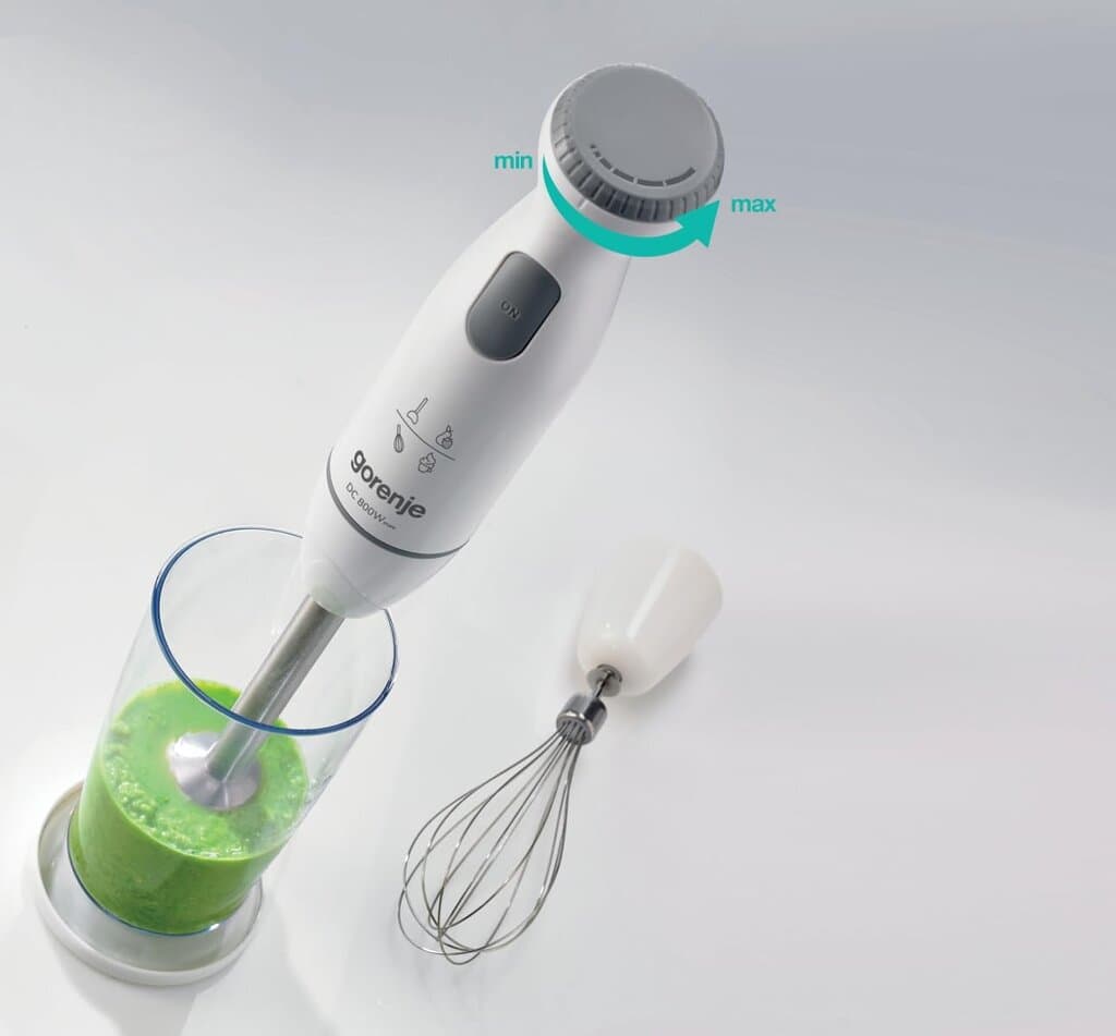 Gorenje 800W 0.5L Hand Mixer 4 Blades - HBC802QW (White) 2